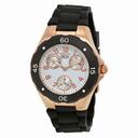 Invicta Angel Multi-Function White Dial Black Silicone Ladies Watch 18799