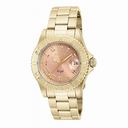 Invicta Angel Pink Dial Yellow Gold-plated Ladies Watch 16850