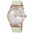 Invicta Angel Silver Dial Beige Leather Ladies Watch 15411