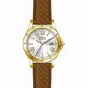 Invicta Angel Silver Dial Brown Leather Ladies Watch 14841