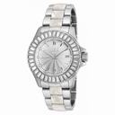 Invicta Angel Silver Dial Stainless Steel with Horne Plastic Ladies Watch 18874