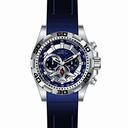 Invicta Aviator Multi-Function Blue Carbon Fiber Dial Blue Polyurethane Men's Watch 21736