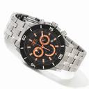 Invicta Black Dial Stainless Steel Chronograph Men's Watch 0389
