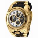 Invicta Bolt Chronograph Antique Silver Gold-plated Black Polyurethane Men's Watch 16320
