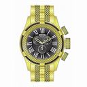 Invicta Bolt Chronograph Black Dial Gold-plated Men's Watch 17165