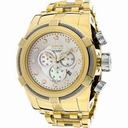 Invicta Bolt Chronograph Mother of Pearl Dial Gold-plated Men's Watch 12757