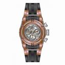 Invicta Bolt Chronograph Silver Dial Black Polyurethane Ladies Watch 16113