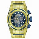 Invicta Bolt Reserve Chronograph Blue Dial Gold Ion-plated Men's Watch 12742