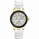 Invicta Ceramics Multi-Function Silver Dial White Silicone Ladies Watch 22205