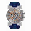 Invicta Coalition Forces Chronograph Silver Dial Blue Polyurethane Men's Watch 18728