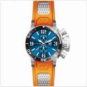 Invicta Corduba GMT Blue Dial Stainless Steel Orange Rubber Men's Watch 80222