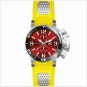 Invicta Corduba GMT Red Dial Stainless Steel Yellow Rubber Men's Watch 80221