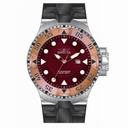Invicta Excursion Burgandy Dial Black Rubber Men's Watch 14439