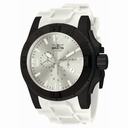 Invicta Excursion Chronograph Silver-tone Dial Black PVD Polyurethane Men's Watch 11918