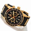 Invicta Flight Black Dial Gold-tone Chronograph Mens Watch 1236