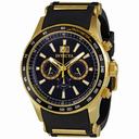 Invicta Flight Black Dial Gold-tone Chronograph Men's Watch 1237