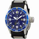 Invicta Flight Collection Black Dial Black Rubber GMT Men's Watch 1757