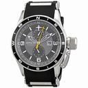 Invicta Flight Collection Grey Dial Black Rubber Tachymeter Men's Watch 1752
