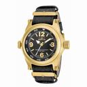 Invicta I-Force Black Dial Black Leather Men's Watch 17668