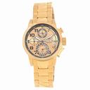 Invicta I-Force Chronograph Gold Dial Gold-plated Ladies Watch 17424