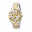 Invicta II Chronograph Silver Dial Two-Tone Stainless Steel Men's Watch 5