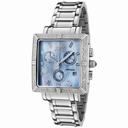 Invicta II Collection Chronograph Blue Mother of Pearl Dial Stainless Steel Ladies Watch 0451