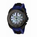 Invicta Imperious Chrono Mother of Pearl Dial Blue Rubber Men's Watch IMP1030