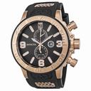 Invicta Jason Taylor Black Dial Rose Gold-tone Black Polyurethane Men's Watch 13689