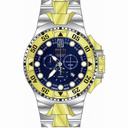 Invicta Jason Taylor Chronograph Blue Carbon Fiber Dial Two-tone Men's Watch 18335