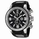 Invicta Jason Taylor GMT Black Dial Stainless Steel Black Rubber Men's Watch 13687