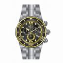 Invicta Lupah Chronograph Black Dial Stainless Steel Men's Watch 14197