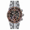 Invicta Lupah Chronograph Black Dial Stainless Steel Men's Watch 14202