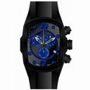 Invicta Lupah Chronograph Blue Dial Black Polyurethane Band Men's Watch 14016