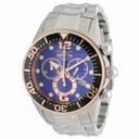 Invicta Lupah Chronograph Blue Dial Stainless Steel Men's Watch 14203