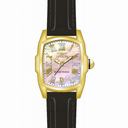 Invicta Lupah Mother of Pearl Dial Black Leather Ladies Watch 20459