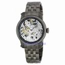 Invicta Men's Vintage Style Mechanical Gun Metal Stainless Steel Watch 0054
