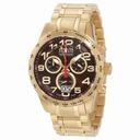 Invicta Military Reserve Chronograph Brown Dial Gold-plated Men's Watch 10742