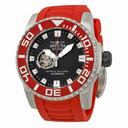 Invicta Pro Diver Automatic Black Dial Red Polyurethane Men's Watch 14681