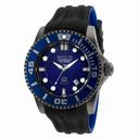 Invicta Pro Diver Automatic Blue Dial Black and Blue Polyurethane Men's Watch 20204