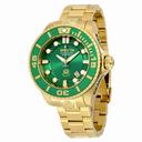 Invicta Pro Diver Automatic Green Dial Gold-plated Men's Watch 19805