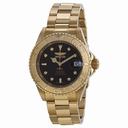 Invicta Pro Diver Brown Dial Gold Ion-plated Men's Watch 15847