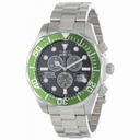 Invicta Pro Diver Chronograh Black Carnon Fiber Dial Stainless Steel Men's Watch 12569