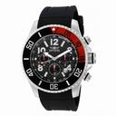 Invicta Pro Diver Chronograph Black Carbon Fiber Dial Black Polyurethane Men's Watch 13727