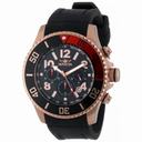 Invicta Pro Diver Chronograph Black Carbon Fiber Dial Black Polyurethane Men's Watch 13731