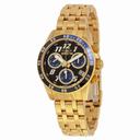 Invicta Pro Diver Chronograph Black Dial 18kt Gold-plated Men's Swiss Quartz Watch 19191