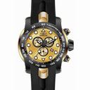 Invicta Pro Diver Chronograph Black Dial Gold Silicone Men's Watch 17811