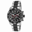 Invicta Pro Diver Chronograph Black Dial Two-tone Steel Men's Watch 19844