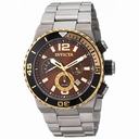 Invicta Pro Diver Chronograph Brown Dial Stainless Steel Men's Watch 12994