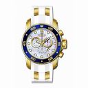 Invicta Pro Diver Chronograph Mother of Pearl White Polyurethane Men's Watch 20288