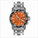 Invicta Pro Diver Chronograph Orange Dial Stainless Steel Men's Watch 80056